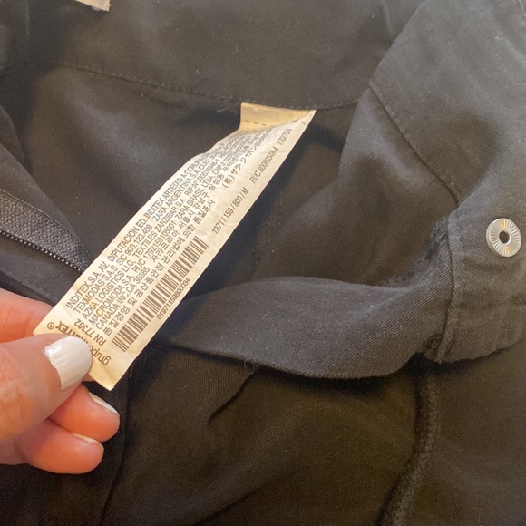 Zara Black Cropped Faded Cargo Pants Medium M Harem Cargo - Picture 11 of 11